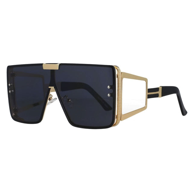 Oversized One Lens Goggle Sunglasses--Retro Fashion Shades Uv400 Vintage
