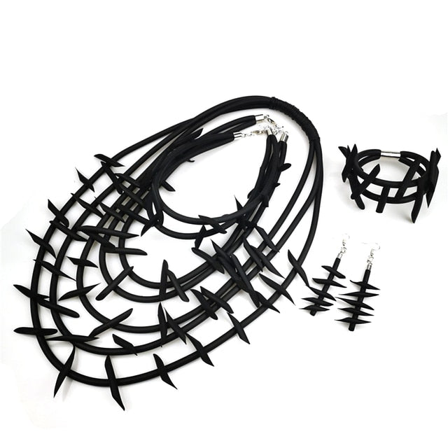 UKEBA Gothic Pendant Necklaces and Earrings