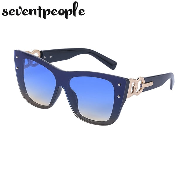 Rimless Cat Eye Luxury Design Frameless Sunglasses