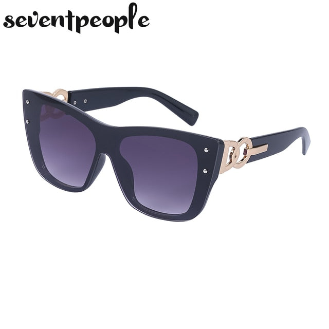 Rimless Cat Eye Luxury Design Frameless Sunglasses