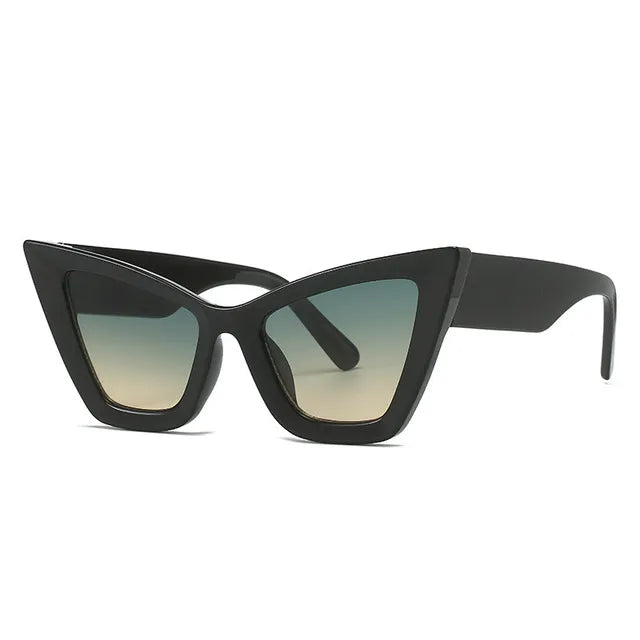 Oversized Cat Eye Modern Retro Sunglasses with UV400