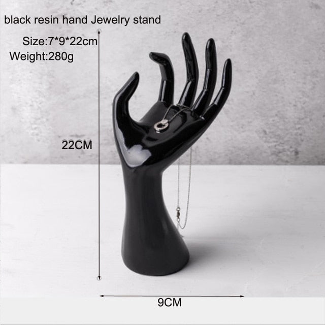 Gold Resin Hand Jewelry Display Stand - Jewelry Storage