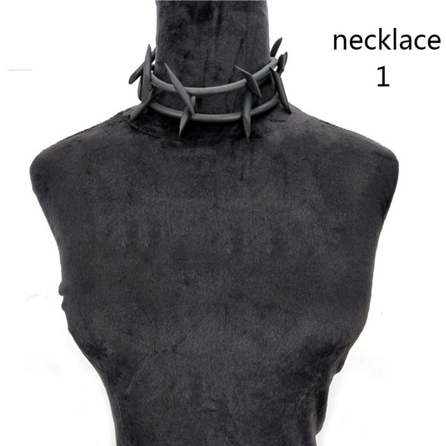 UKEBA Gothic Pendant Necklaces and Earrings