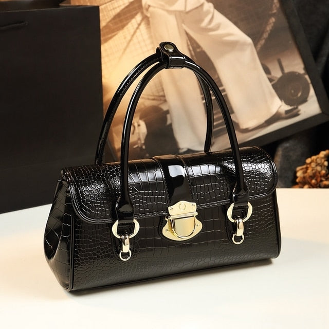 Genuine Leather Shoulder Tote