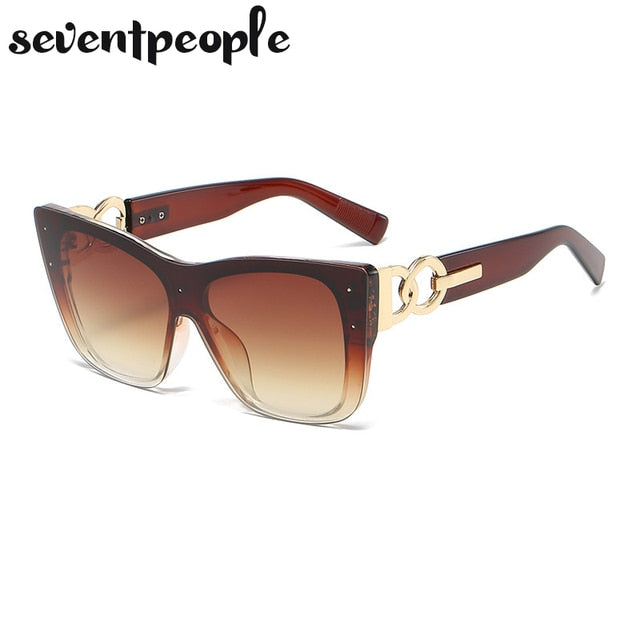 Rimless Cat Eye Luxury Design Frameless Sunglasses