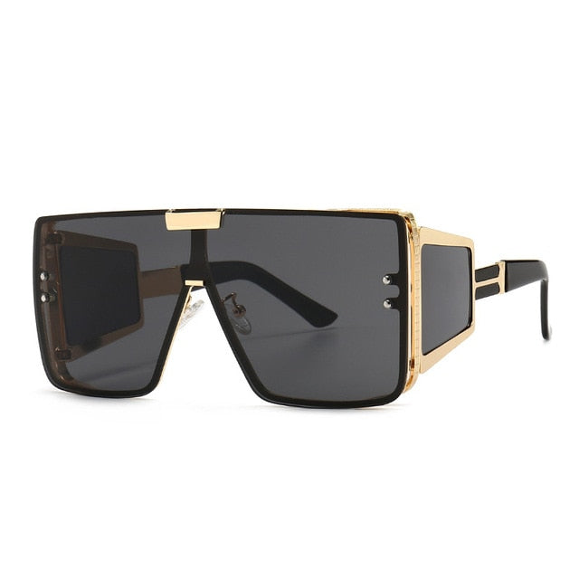 Oversized One Lens Goggle Sunglasses--Retro Fashion Shades Uv400 Vintage
