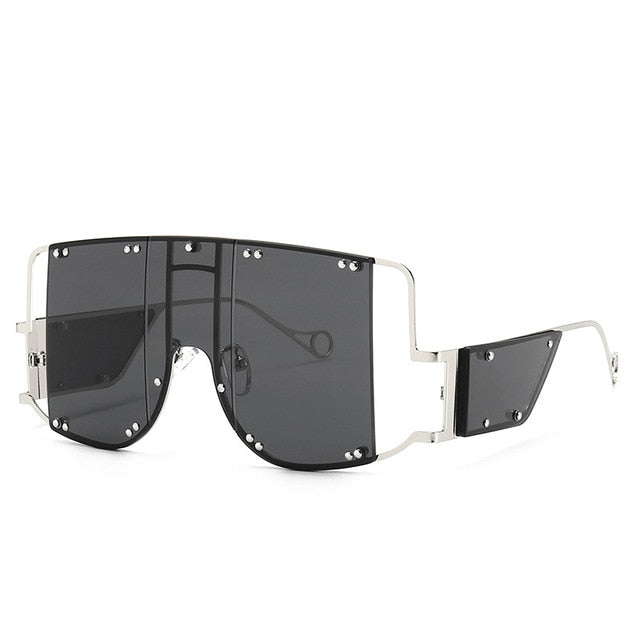 46215 Square Oversized Mirror Sunglasses