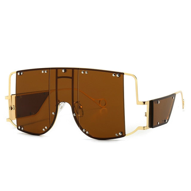 46215 Square Oversized Mirror Sunglasses