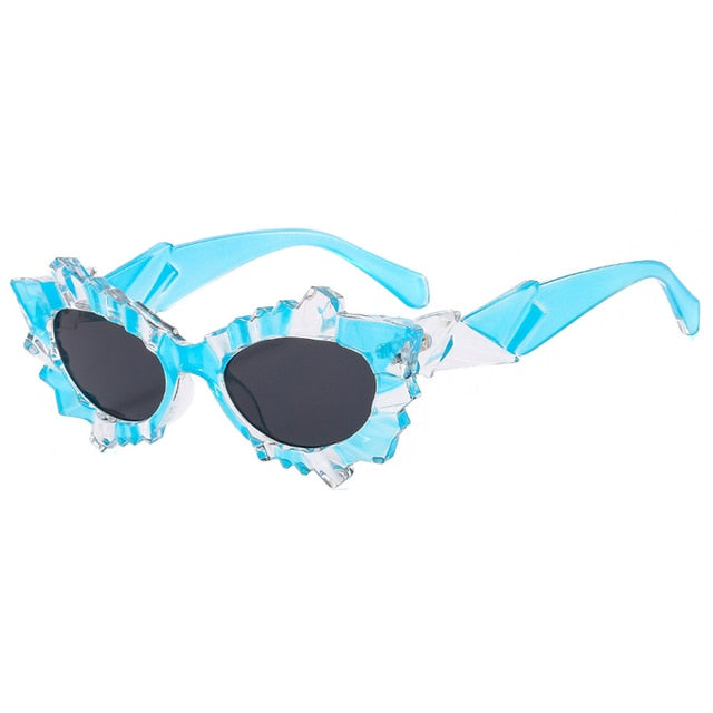 OEC CPO Irregular Steampunk Cat Eye Sunglasses