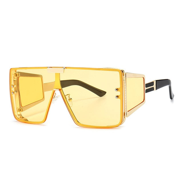 Oversized One Lens Goggle Sunglasses--Retro Fashion Shades Uv400 Vintage