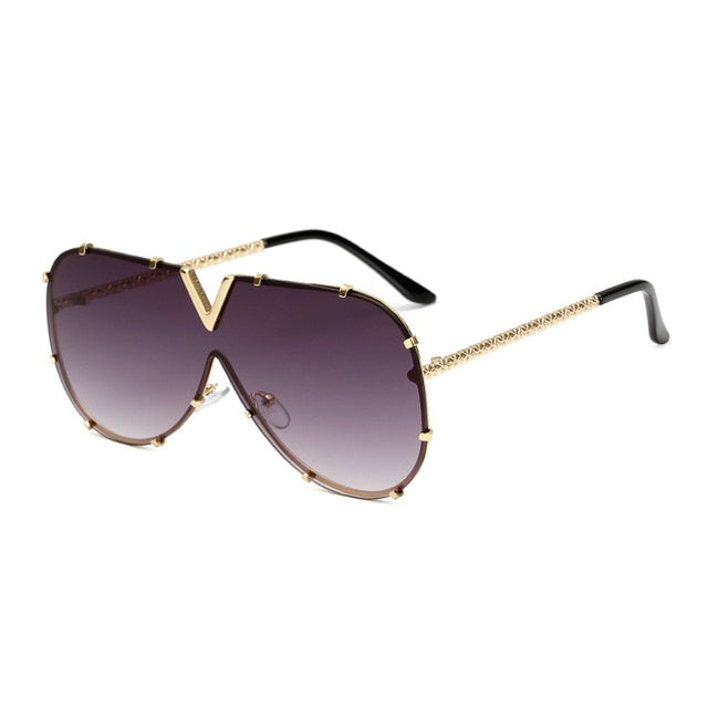 Fashion Oversized Sunglasses-Style Oculos De Sol Uv400 O2
