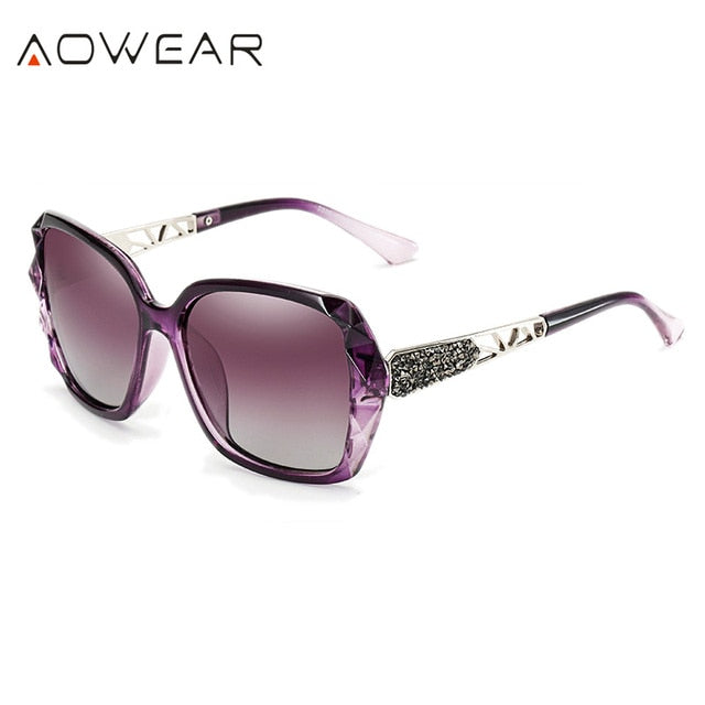 AOWEAR Oversized Sunglasses Women Polarized Square Sunglasses