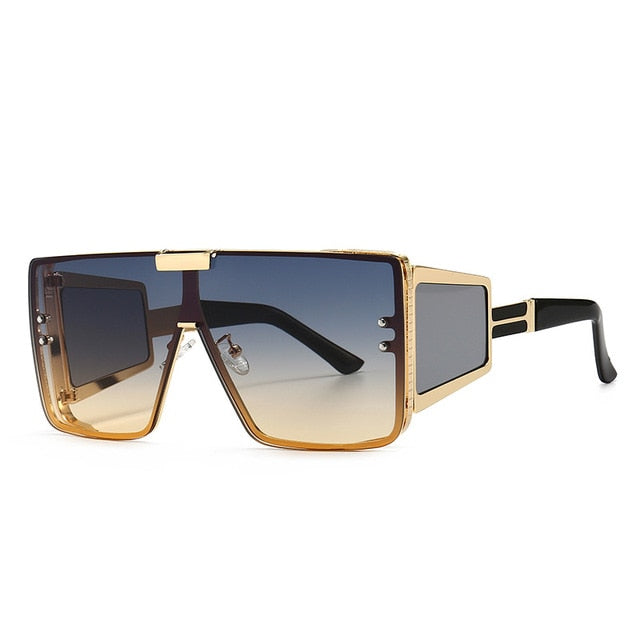 Oversized One Lens Goggle Sunglasses--Retro Fashion Shades Uv400 Vintage