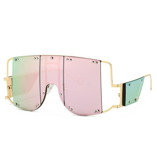 46215 Square Oversized Mirror Sunglasses