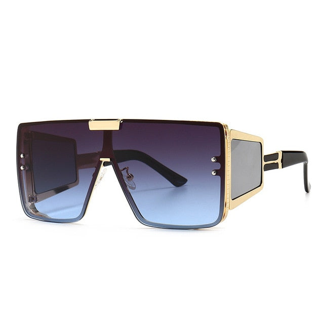 Oversized One Lens Goggle Sunglasses--Retro Fashion Shades Uv400 Vintage