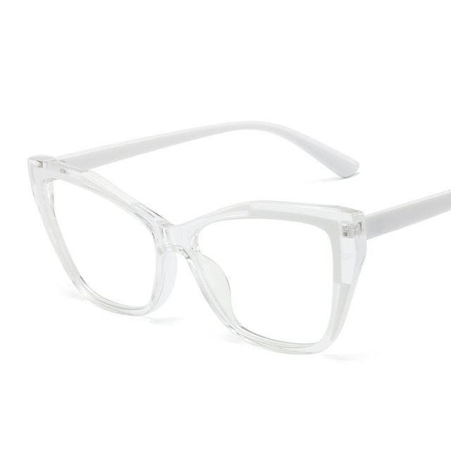 55485 Fashion TR90 Anti Blue Light Blocking Cat Eye Glasses Frame