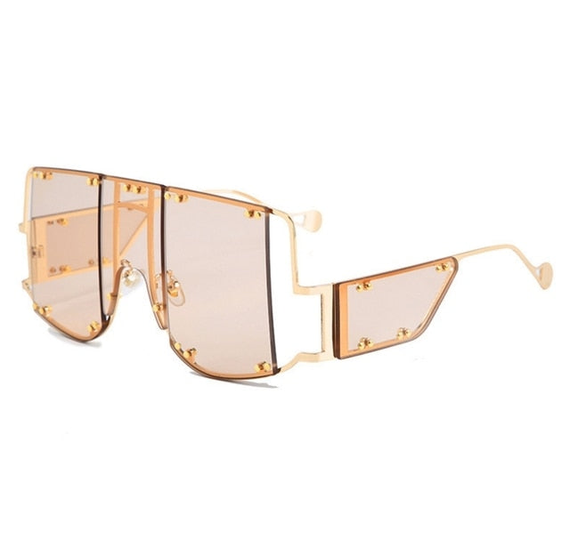 46215 Square Oversized Mirror Sunglasses