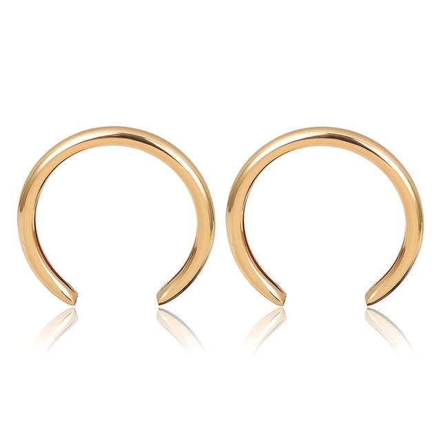 AENSOA Trendy Big Open Round Drop Earrings
