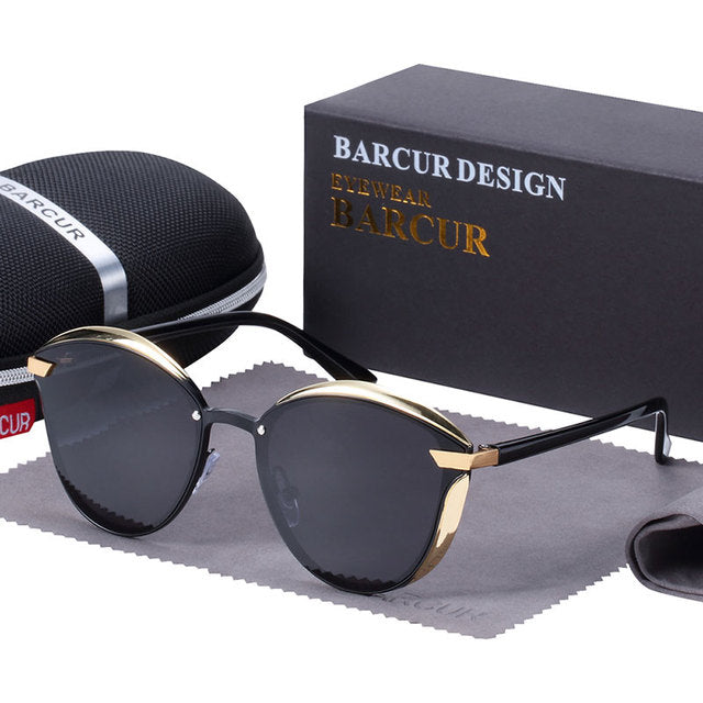 Barcur Fashion Round Polarized Women Sunglasses