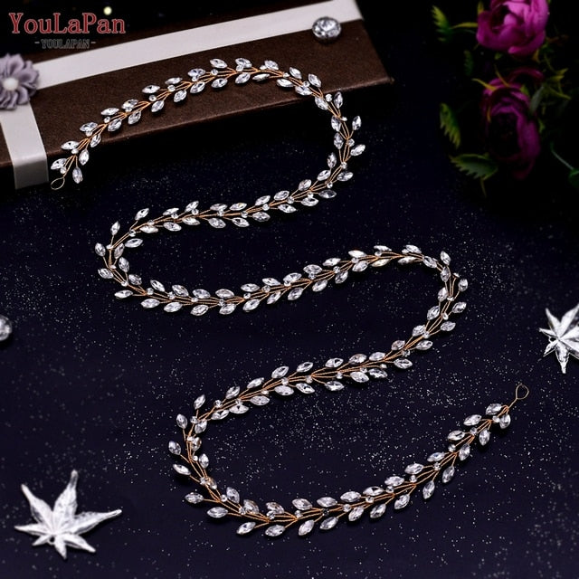 Youlapan Hp466 Rhinestone Wedding Forehead Headbands
