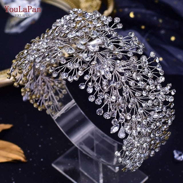 Youlapan Hp466 Rhinestone Wedding Forehead Headbands