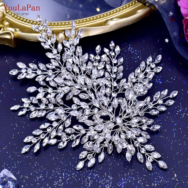 Youlapan Hp466 Rhinestone Wedding Forehead Headbands