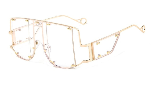 46215 Square Oversized Mirror Sunglasses