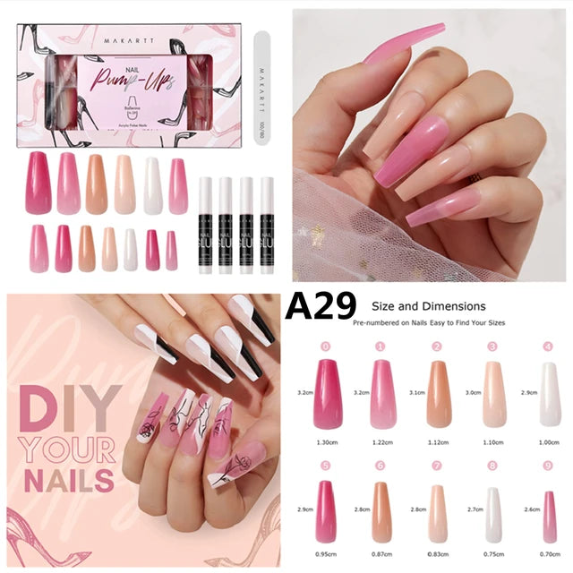 Makartt Acrylic Nail Kit, 240pcs Press On Nails
