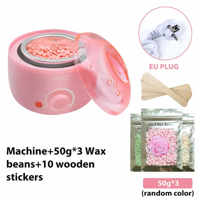 200CC Wax Heater Warmer Hair Removal Machine +Wax Beans + Wood Sticks