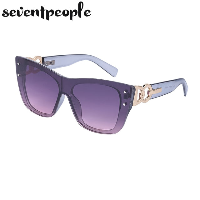 Rimless Cat Eye Luxury Design Frameless Sunglasses
