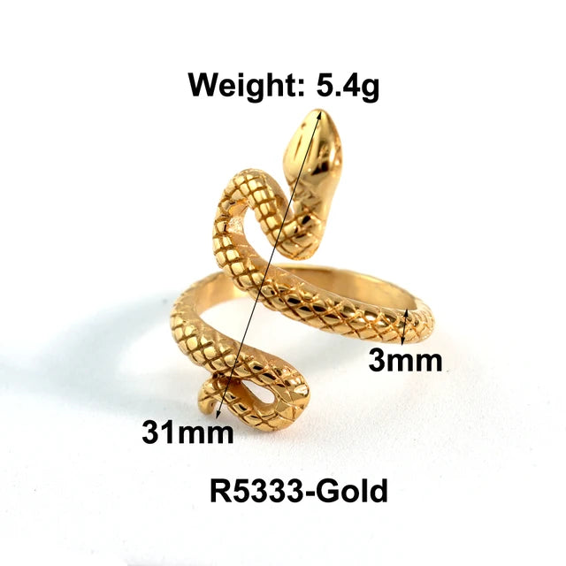 Stainless Steel Water Drop Ring Statement Metallic Texture Rings