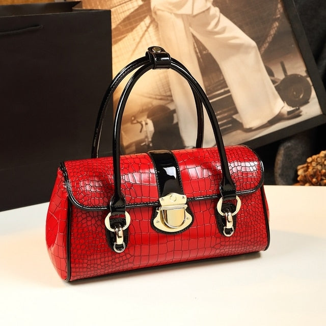 Genuine Leather Shoulder Tote