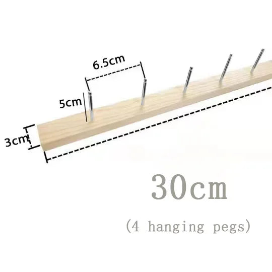Jewelry Wall Hanging Display - Wooden Organizer