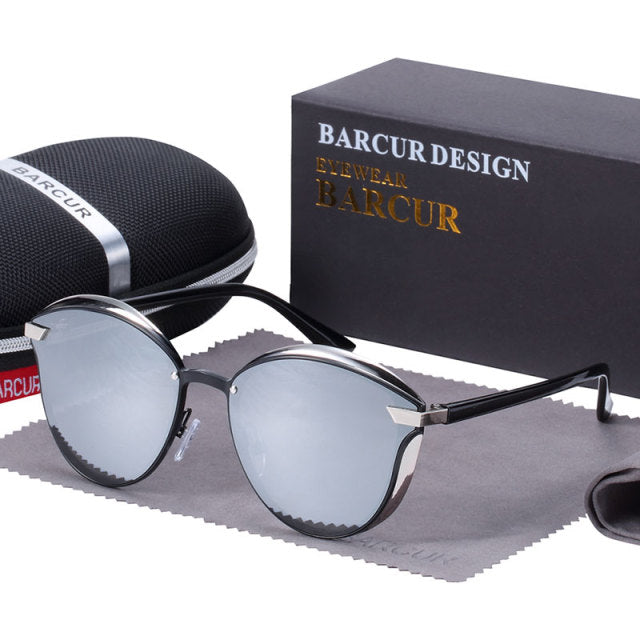 Barcur Fashion Round Polarized Women Sunglasses