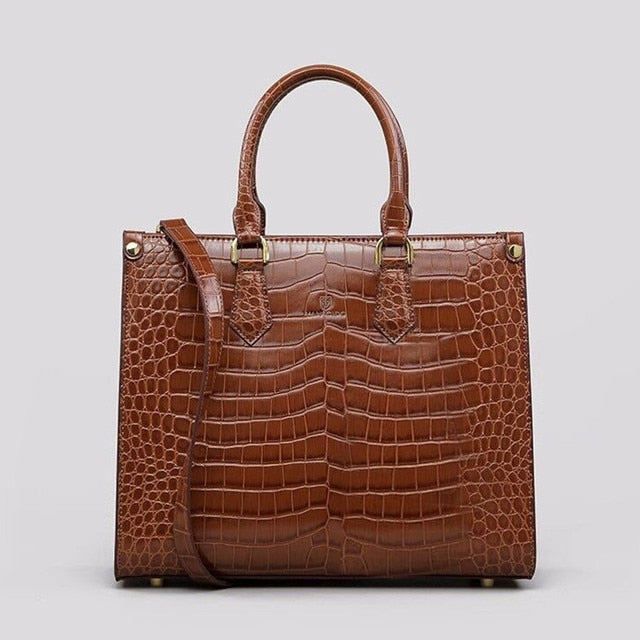 Luxury Fashion Crocodile Leather Women's Handbags