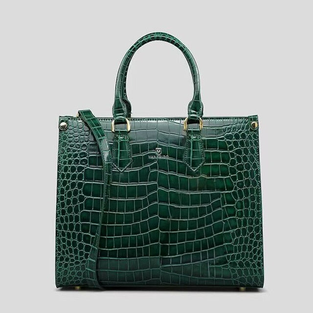 Luxury Fashion Crocodile Leather Women's Handbags