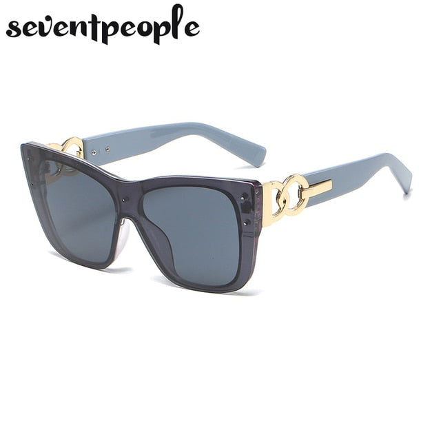 Rimless Cat Eye Luxury Design Frameless Sunglasses