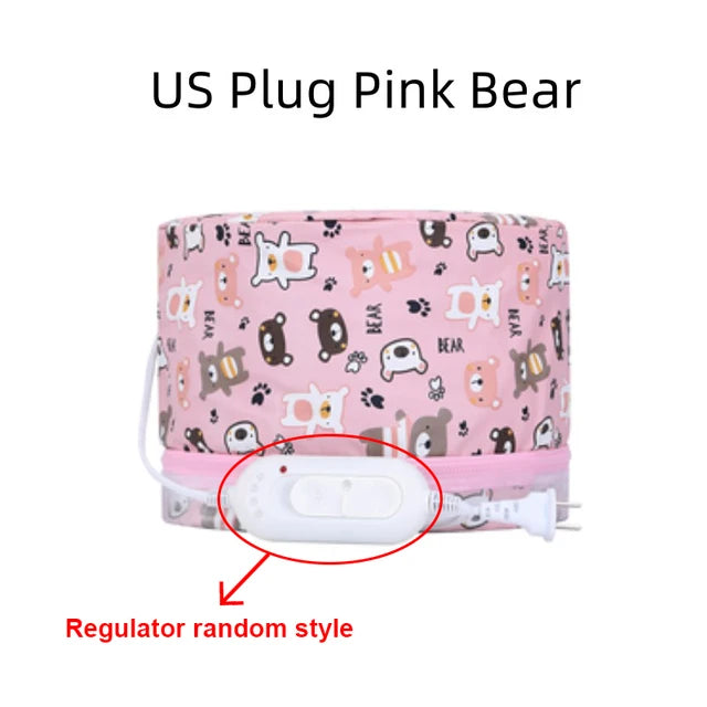 Adjustable Hair Steamer Dryers Cap PU+PVC Liner