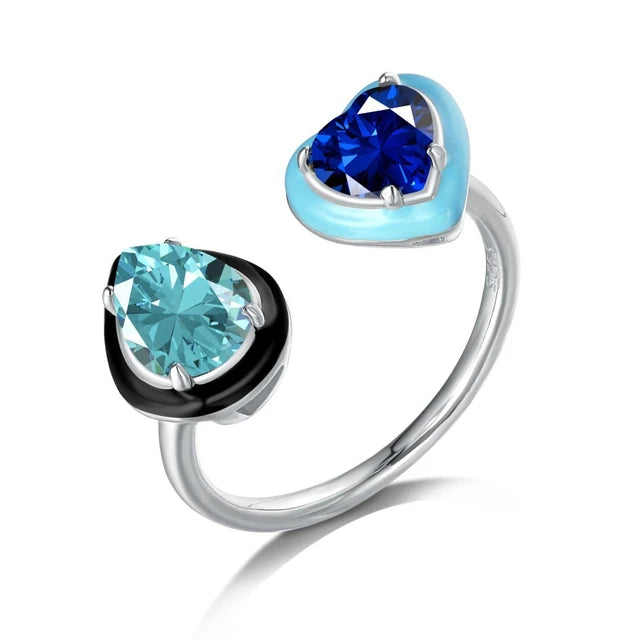 Wong Rain 925 Sterling Silver High Carbon Diamond Fine Jewelry 18K Gold Plated