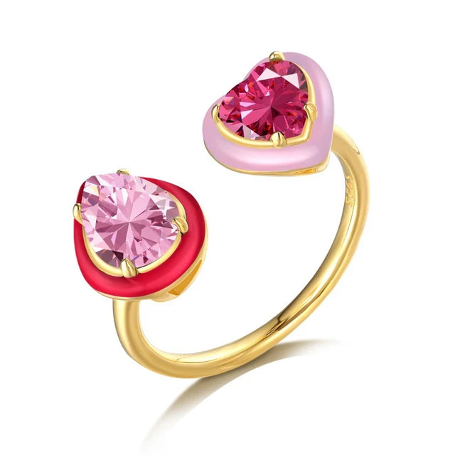 Wong Rain 925 Sterling Silver High Carbon Diamond Fine Jewelry 18K Gold Plated