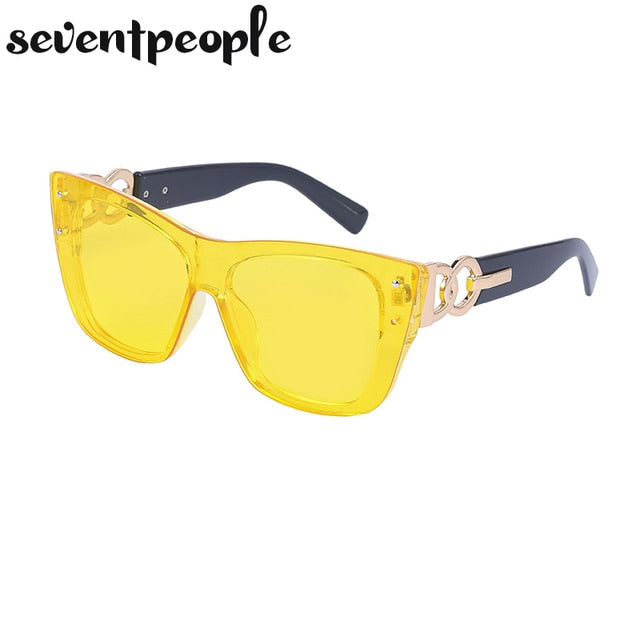 Rimless Cat Eye Luxury Design Frameless Sunglasses