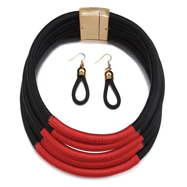 Liffly African Beads Jewelry Set