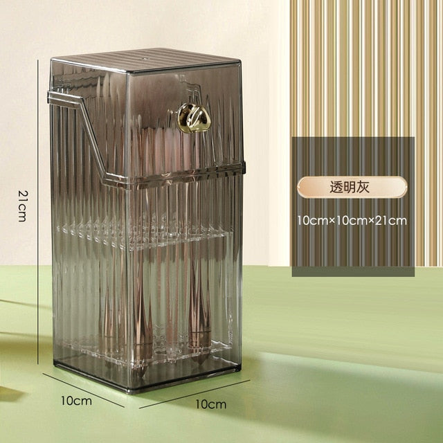 Luxury Makeup Brushes Organizer With Lid
