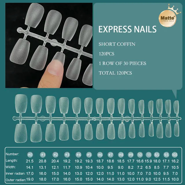 120pcs XXS Super Short Full Cover Sculpted Soft Gel Nail Tips