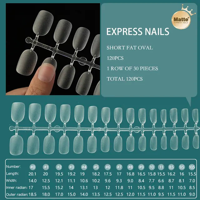 120pcs XXS Super Short Full Cover Sculpted Soft Gel Nail Tips