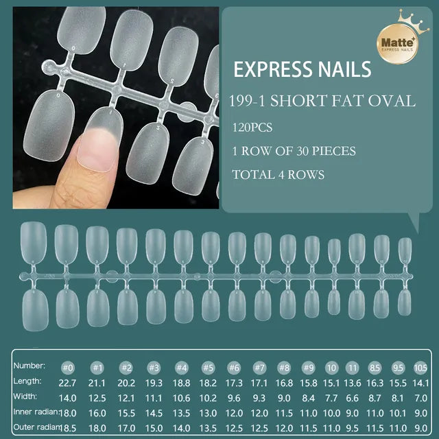 120pcs XXS Super Short Full Cover Sculpted Soft Gel Nail Tips
