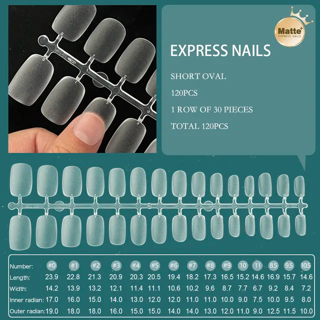 120pcs XXS Super Short Full Cover Sculpted Soft Gel Nail Tips