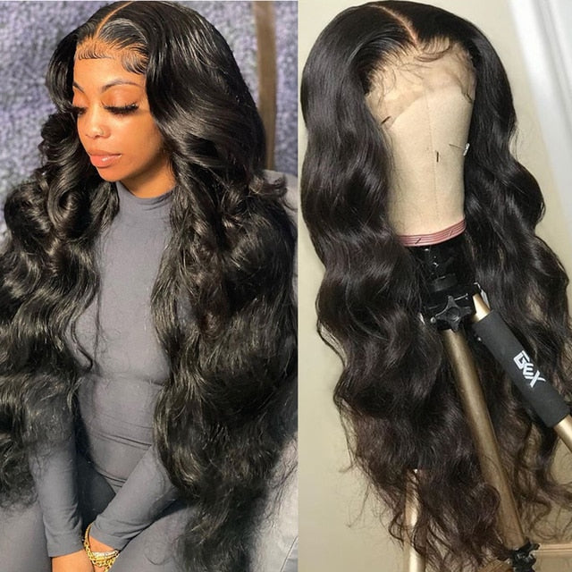 Full Lace Human Hair Wigs With Baby Hair Pre Plucked With Baby Hair