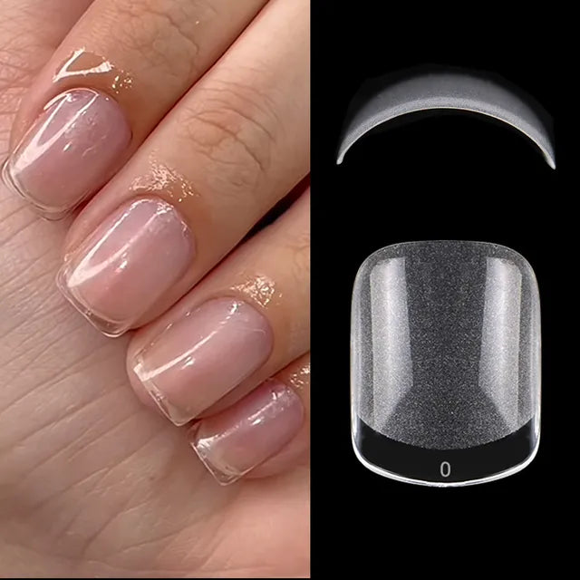120pcs XXS Super Short Full Cover Sculpted Soft Gel Nail Tips