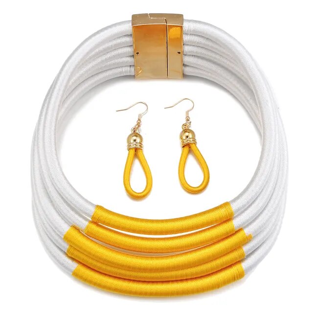 Liffly African Beads Jewelry Set